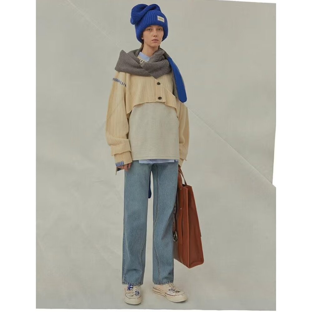 Ader Error Bnwot 2020 Runway Cropped Cardigan Swe… - image 1